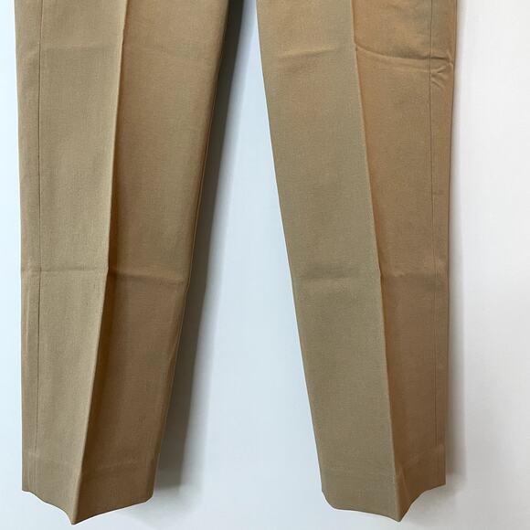 J.Crew Factory Kallie Straight Leg Pant High Waisted Work BO900 Natural Camel P8 - Picture 6 of 14